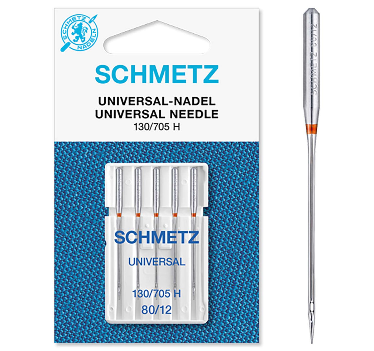 Schmetz 80/12 Universal Machine Needles Slipstitch Ldn