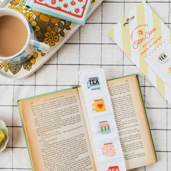 Tea/Mugs Cross Stitch Bookmark Kit