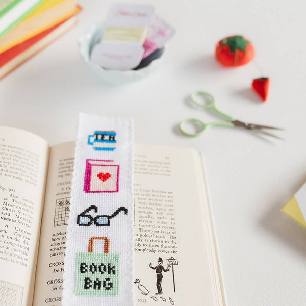 Bookish Cross Stitch Bookmark Kit