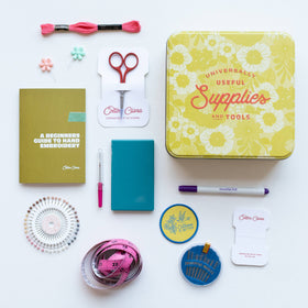 Embroidery Starter Kit Sewing Tin