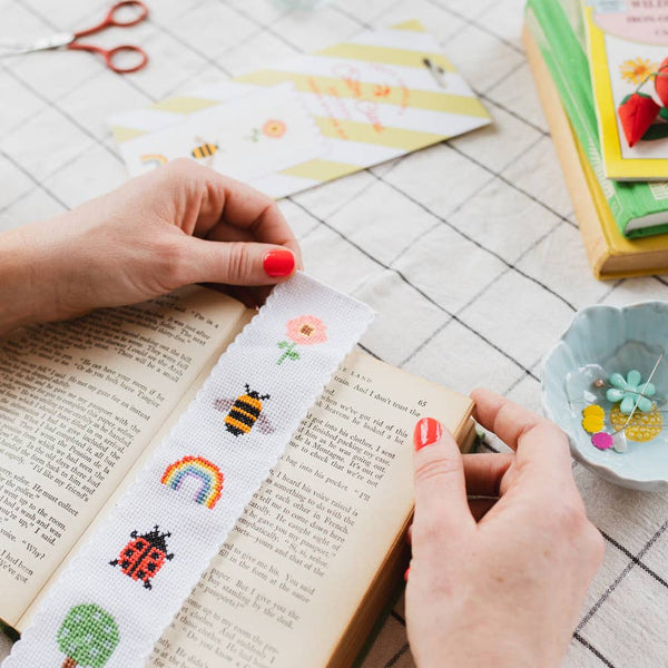 Nature Rainbow Cross Stitch Bookmark Kit