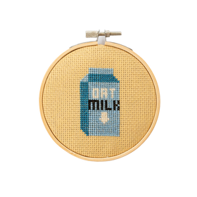 Oat Milk Cross Stitch Kit