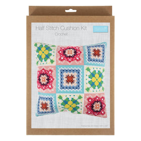 Crochet Granny Square Tapestry Cushion Kit