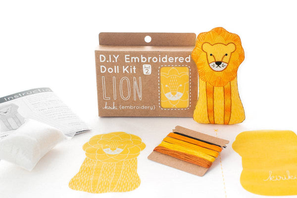 Lion Embroidery Kit