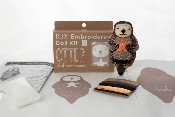 PRE-ORDER Otter Embroidery Kit