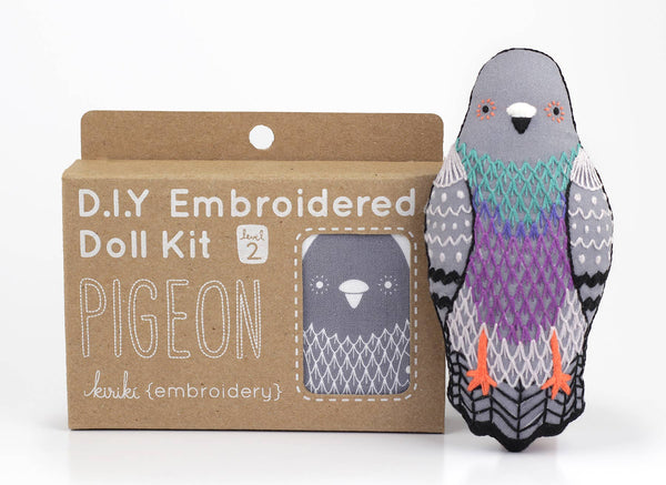 PRE-ORDER Pigeon Embroidery Kit