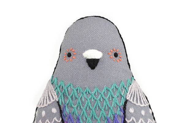 PRE-ORDER Pigeon Embroidery Kit