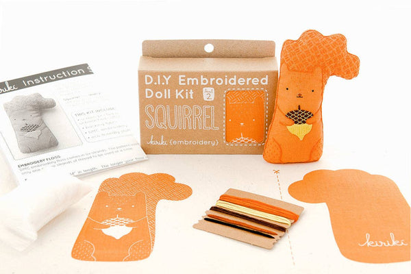PRE-ORDER Squirrel Embroidery Kit