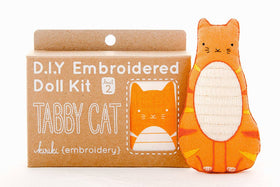 Tabby Cat Embroidery Kit