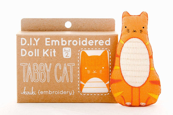 Tabby Cat Embroidery Kit