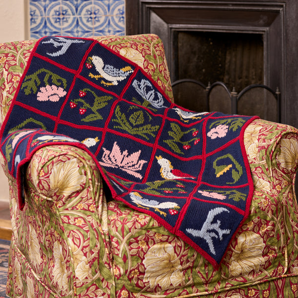 West Yorkshire Spinners - Strawberry Thief Blanket Kit
