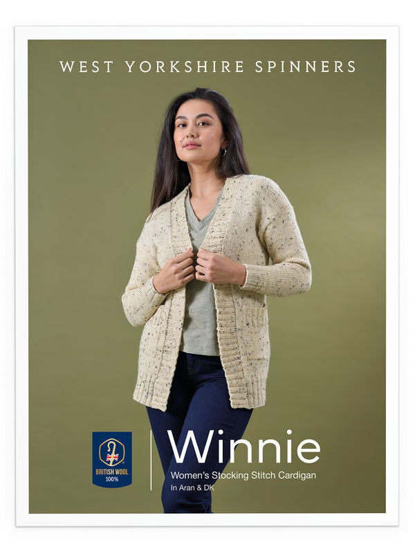 West Yorkshire Spinners Winnie Women’s Stocking Stitch Cardigan Pattern