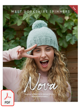 FREE PATTERN DOWNLOAD Nova Hat - Anna Nikipirowicz for West Yorkshire Spinners