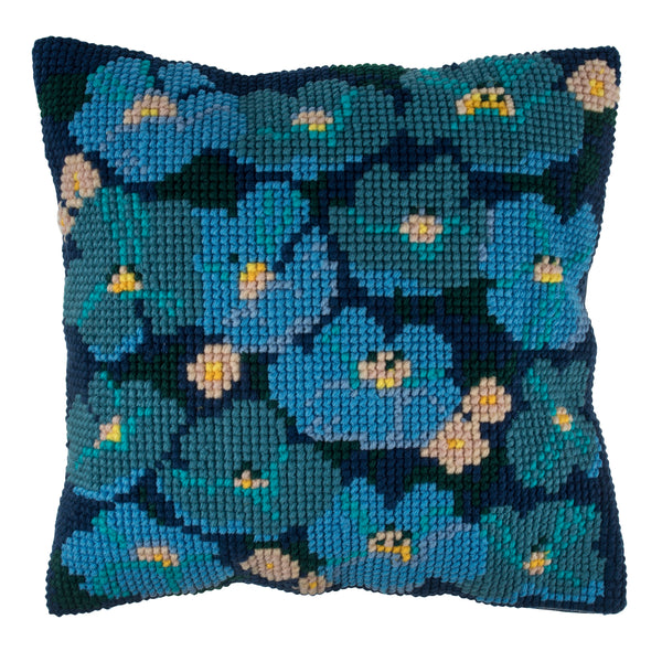 Modern Floral Cross Stitch Cushion Kit