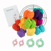 Pom Pom Rainbow Wreath Kit