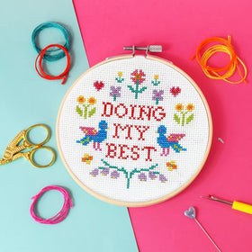 'Doing My Best' Cross Stitch Kit