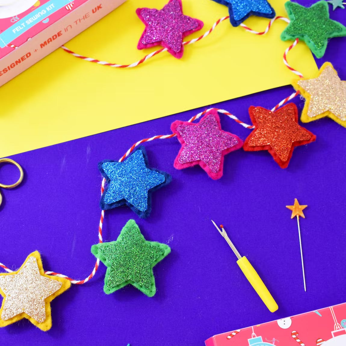 Sparkly Star Garland Kit | Slipstitch Ldn