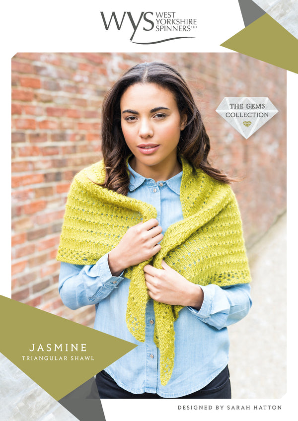 Jasmine Triangular Shawl - Sarah Hatton for West Yorkshire Spinners